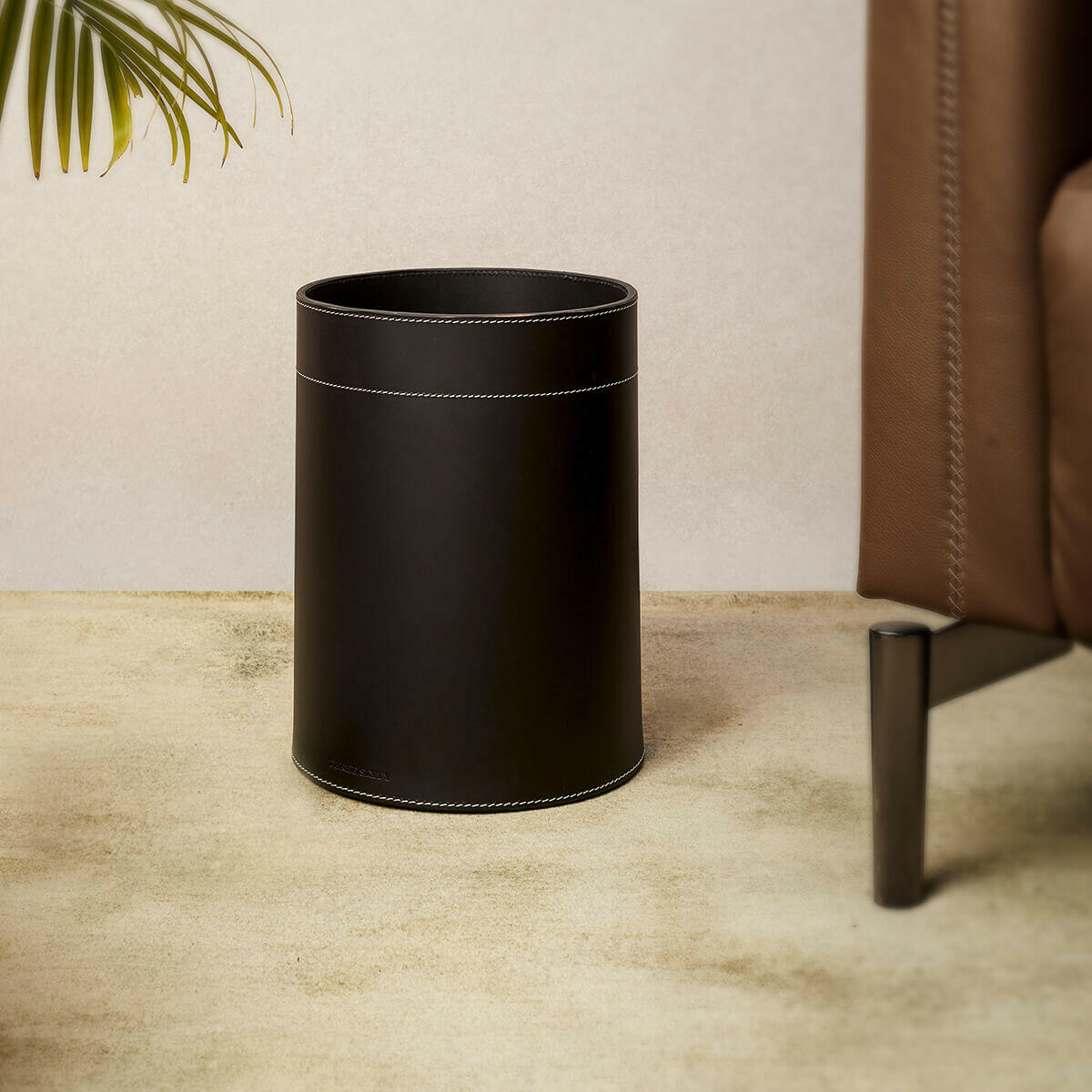 Modella Round Waste Basket Black